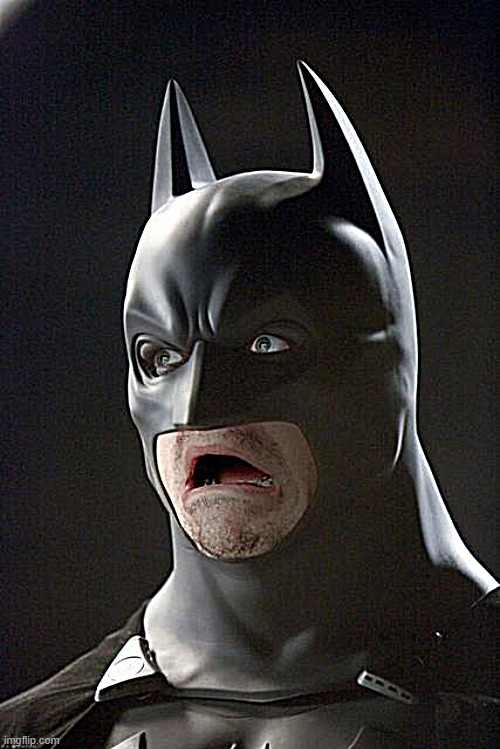 Batman Gasp | image tagged in batman gasp | made w/ Imgflip meme maker