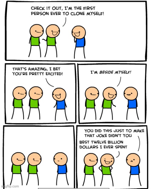 Clone | image tagged in cyanide and happiness,cyanide,clones,clone,comics/cartoons,comics | made w/ Imgflip meme maker