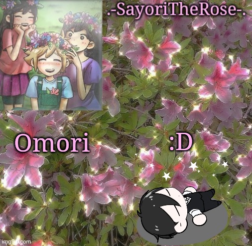 Flowery | Omori; :D | image tagged in flowery | made w/ Imgflip meme maker