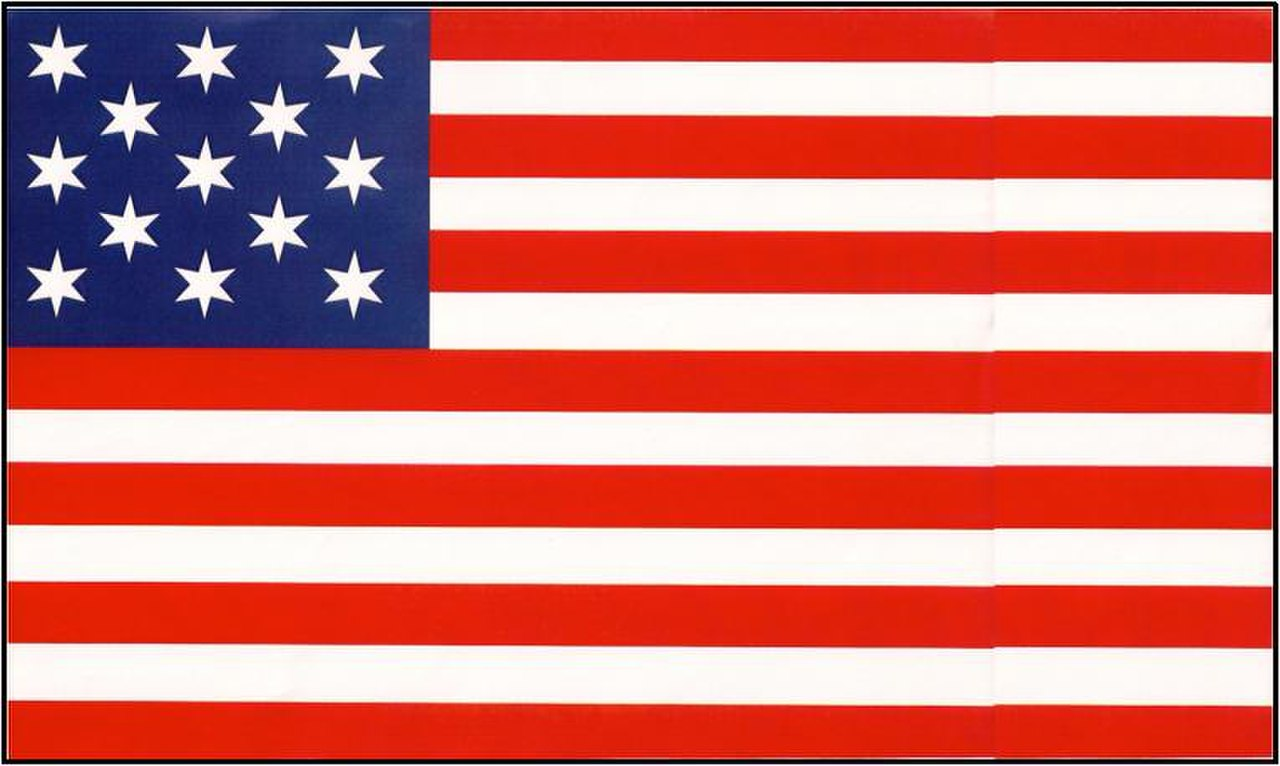 High Quality 1777 United States flag Blank Meme Template