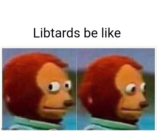 Monkey Puppet Meme | Libtards be like | image tagged in memes,monkey puppet | made w/ Imgflip meme maker