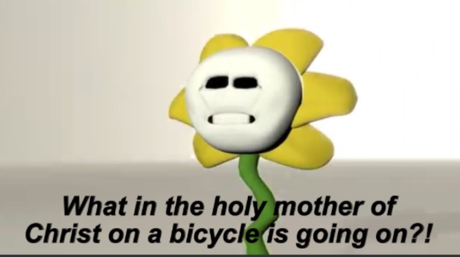 Be back later! Gonna find some stupid content for gifs | image tagged in flowey | made w/ Imgflip meme maker