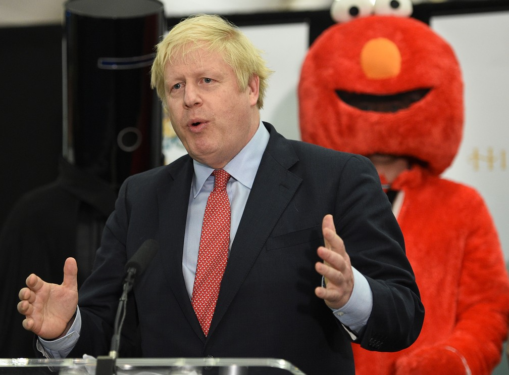 Boris Johnson elmo menacing Blank Meme Template