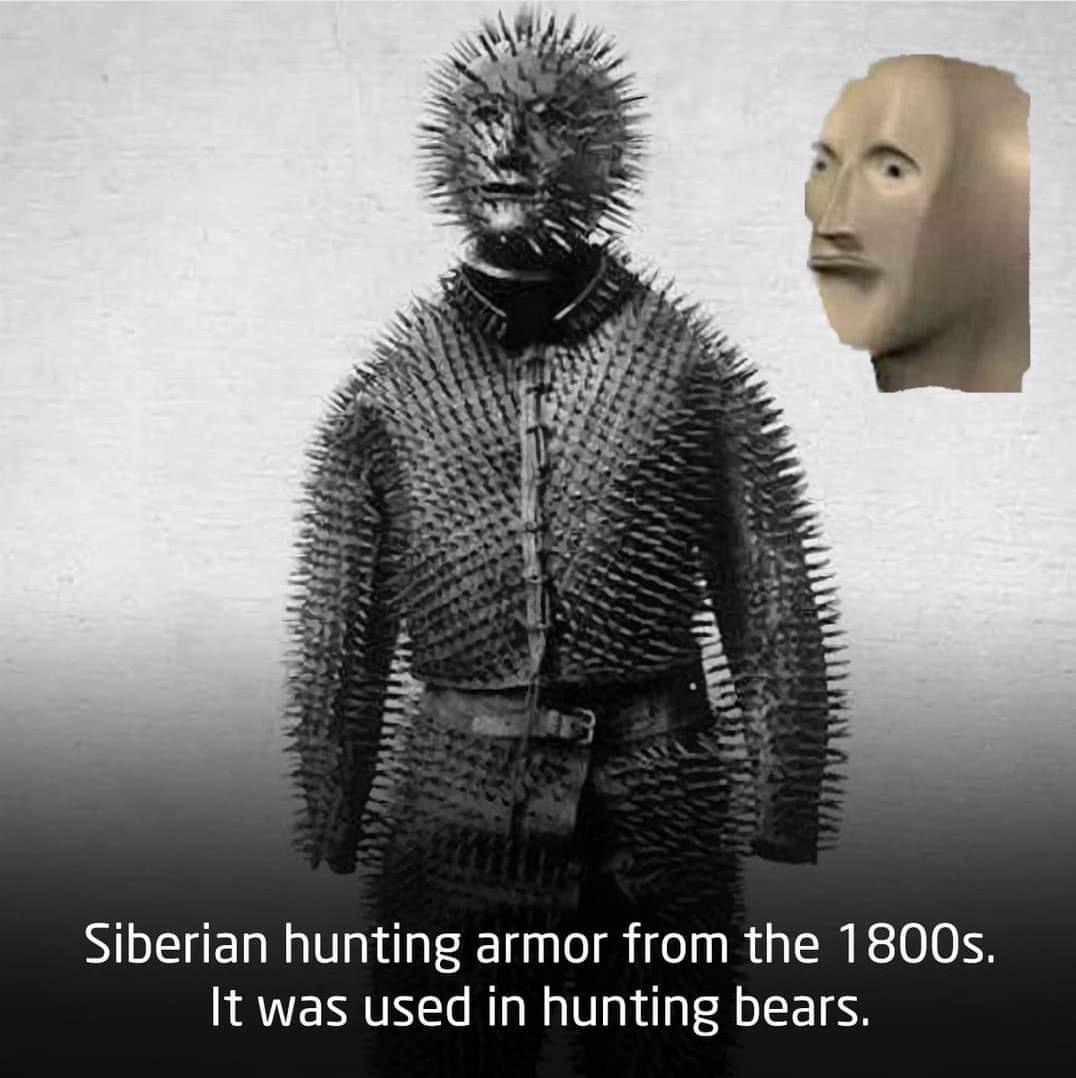 Siberian hunting armor Blank Meme Template