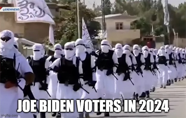 JOE BIDEN VOTERS IN 2024 | made w/ Imgflip meme maker