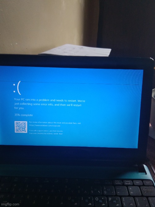 blue screen of death | image tagged in bsod,blue screen of death,windows 10 | made w/ Imgflip meme maker