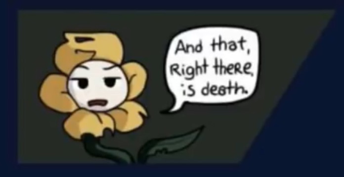 Oh no | image tagged in flowey shows death | made w/ Imgflip meme maker