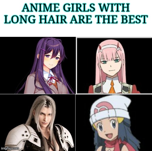 It's true | ANIME GIRLS WITH LONG HAIR ARE THE BEST | image tagged in long hair,anime is the best show | made w/ Imgflip meme maker