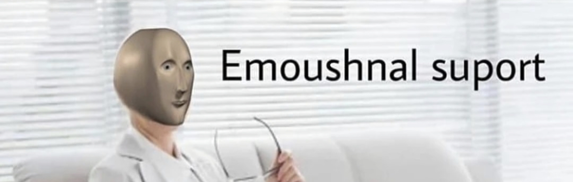 High Quality Emoushnal suport Blank Meme Template