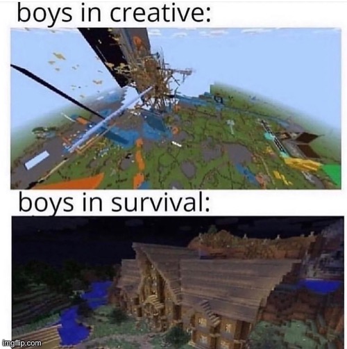 image tagged in funny,memes,minecraft | made w/ Imgflip meme maker