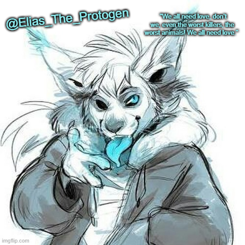 High Quality Elias_The_Protogen Furry Sans Announcement Template Blank Meme Template