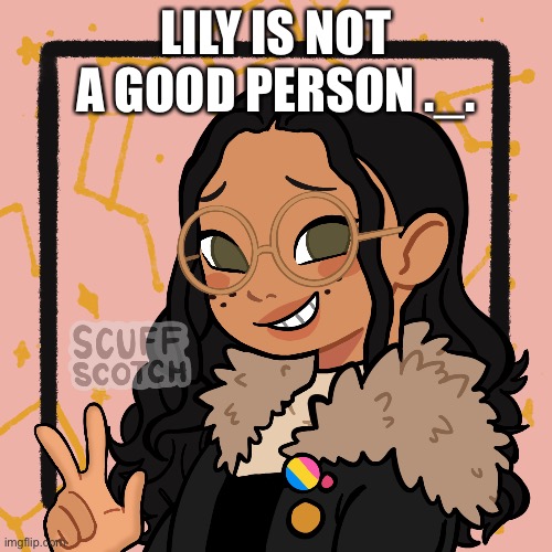 w o | LILY IS NOT A GOOD PERSON ._. | image tagged in w o | made w/ Imgflip meme maker