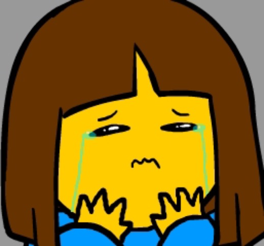 Can I have a Flowey temp?! | image tagged in super sad frisk | made w/ Imgflip meme maker