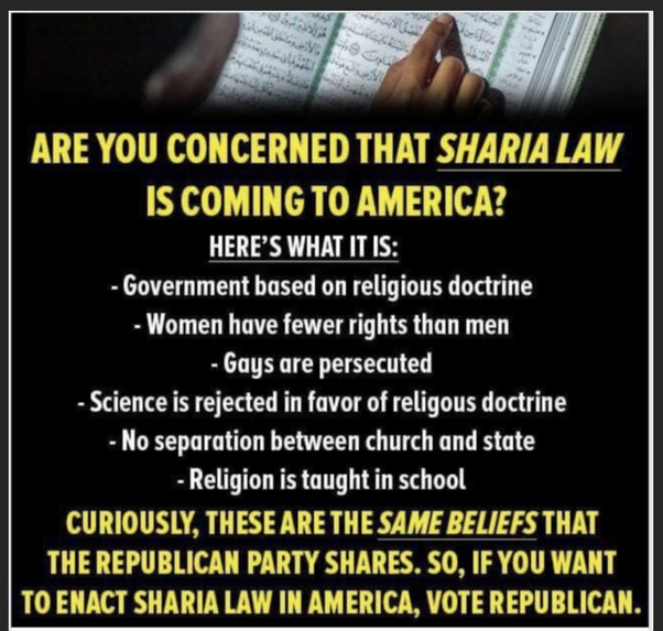 Sharia in America Blank Meme Template