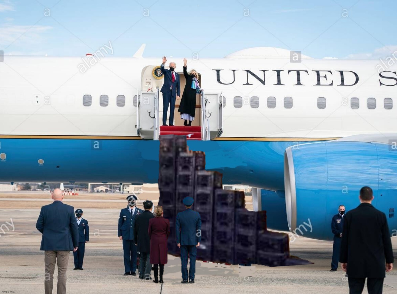 Oh, god no, Joe | AIR FORCE ONE; DON'T DO IT BIDEN | image tagged in joe biden,socrates,challenge,afghanistan,pull out,resignation | made w/ Imgflip meme maker