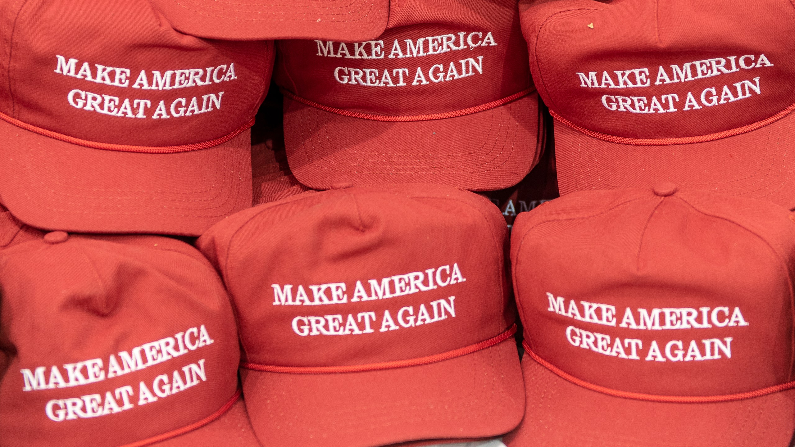 MAGA hats stacked Blank Meme Template