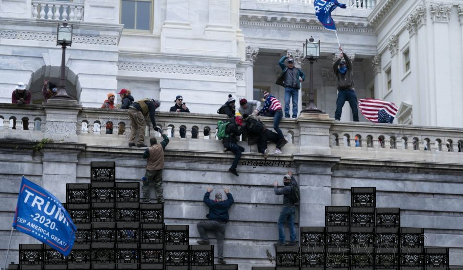 High Quality crate challenge Blank Meme Template