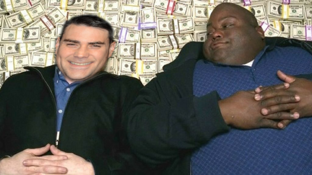 High Quality Ben Shapiro, Huell, Bed of Money Blank Meme Template