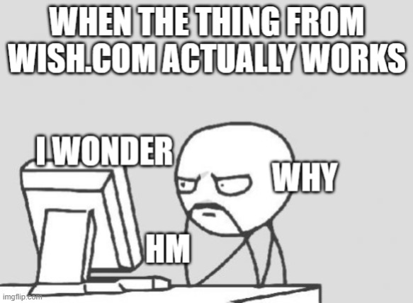 Wish.com works | image tagged in wish | made w/ Imgflip meme maker