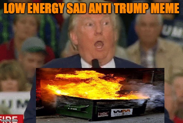 Trump spaz mocks disability | LOW ENERGY SAD ANTI TRUMP MEME | image tagged in trump spaz mocks disability | made w/ Imgflip meme maker