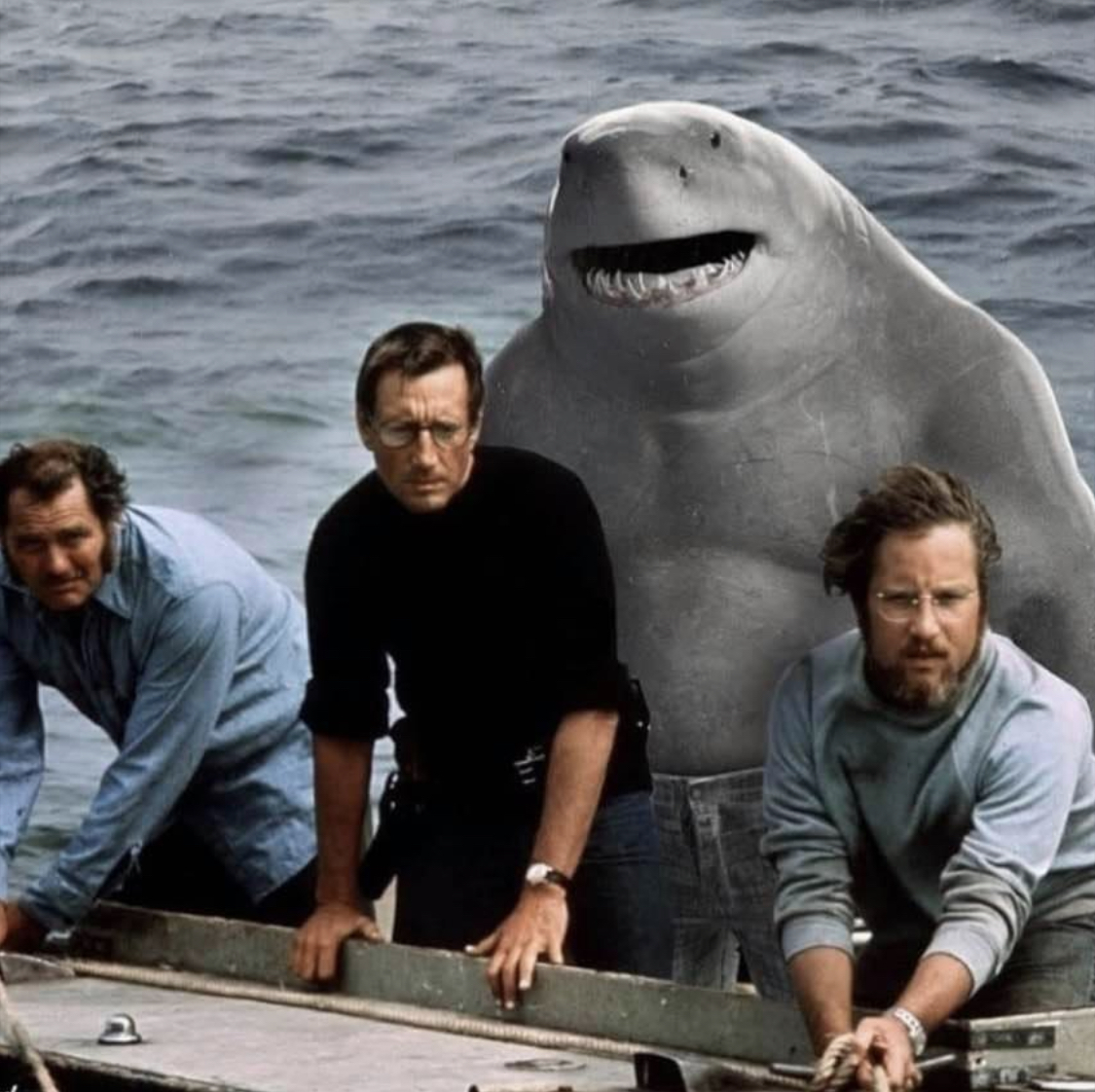 KING SHARK JAWS Blank Meme Template