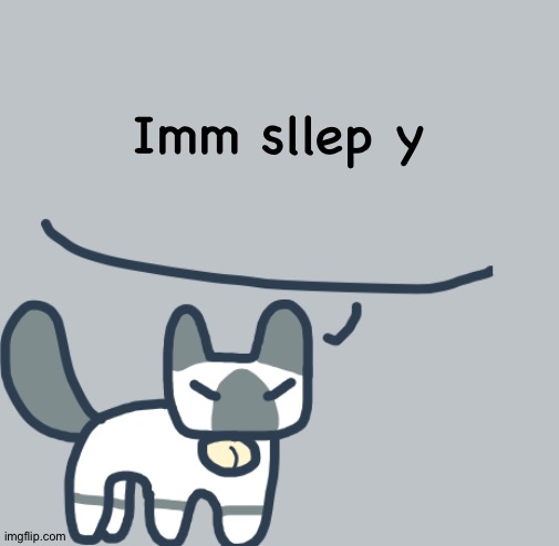 Cat | Imm sllep y | image tagged in cat | made w/ Imgflip meme maker