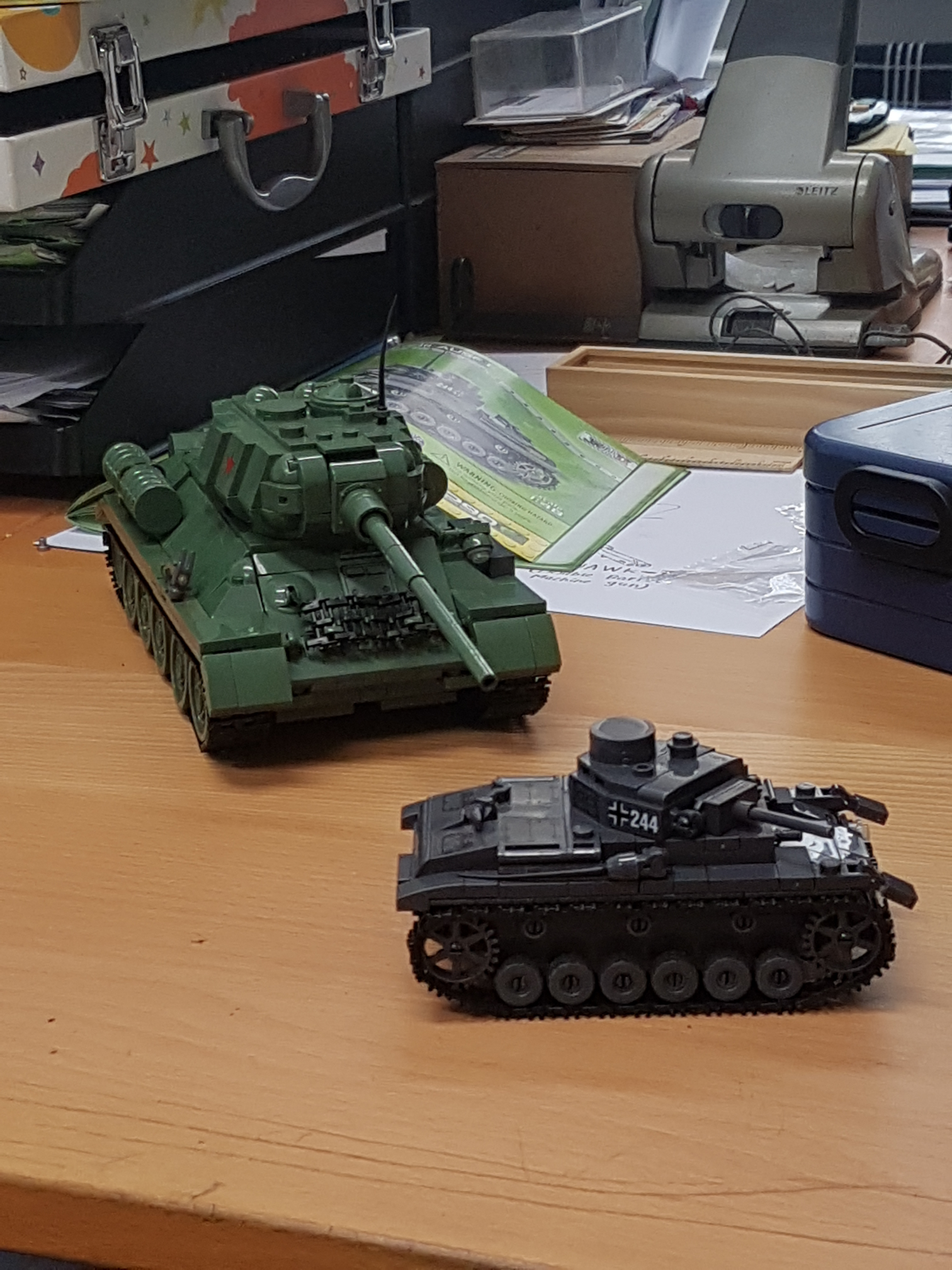 German tank gonna get rekt by Soviet tank Blank Meme Template
