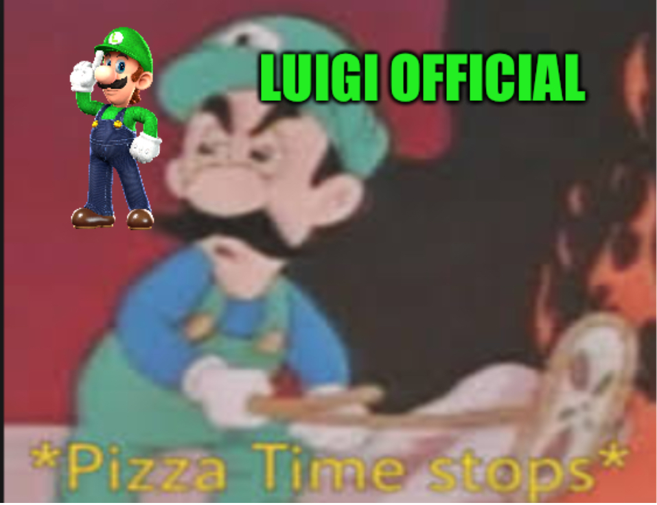 High Quality Luigi announcement temp v2 Blank Meme Template