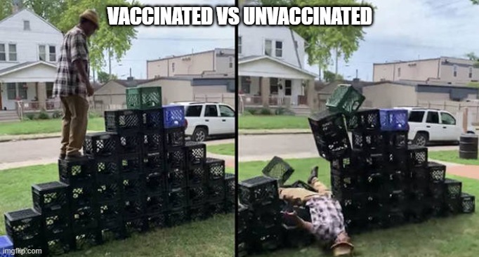 Covid-19 Vaccine | VACCINATED VS UNVACCINATED | image tagged in covid-19,vaccination | made w/ Imgflip meme maker