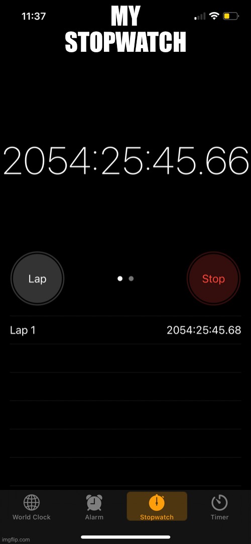 MY STOPWATCH | image tagged in lols | made w/ Imgflip meme maker