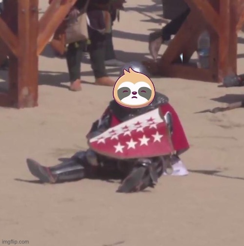 Sloth crusader Blank Meme Template