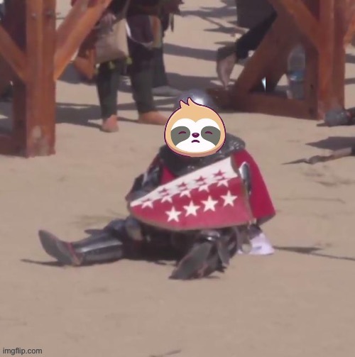 Sloth crusader | image tagged in sloth crusader | made w/ Imgflip meme maker