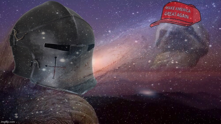 When you mind-meld with an armor-clad warrior of correct outlook | made w/ Imgflip meme maker