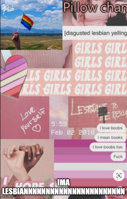 Lesbian | IMA LESBIANNNNNNNNNNNNNNNNNNNNNNN | image tagged in lesbian | made w/ Imgflip meme maker
