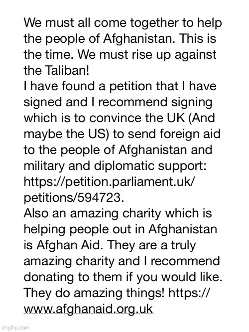 Today’s Message | image tagged in freeafghanistan,charity,help out,petition,we must all come together,crisis apeal | made w/ Imgflip meme maker