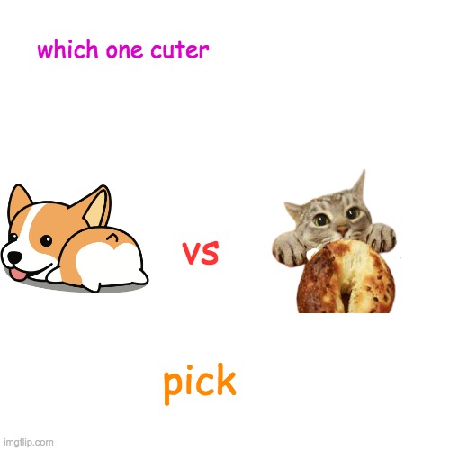 Doge | which one cuter; vs; pick | image tagged in memes,doge | made w/ Imgflip meme maker