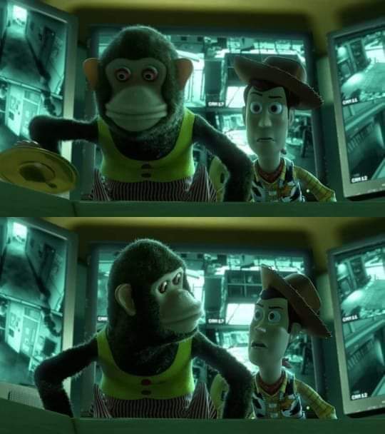 High Quality Woody and Monkey Blank Meme Template