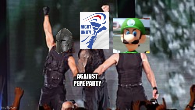 AGAINST PEPE PARTY | image tagged in shield,coalition,vote rup,or hcp and bruh | made w/ Imgflip meme maker