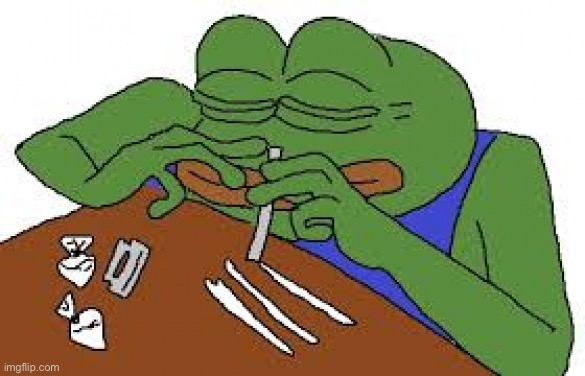 Pepe cocaine | image tagged in pepe cocaine | made w/ Imgflip meme maker