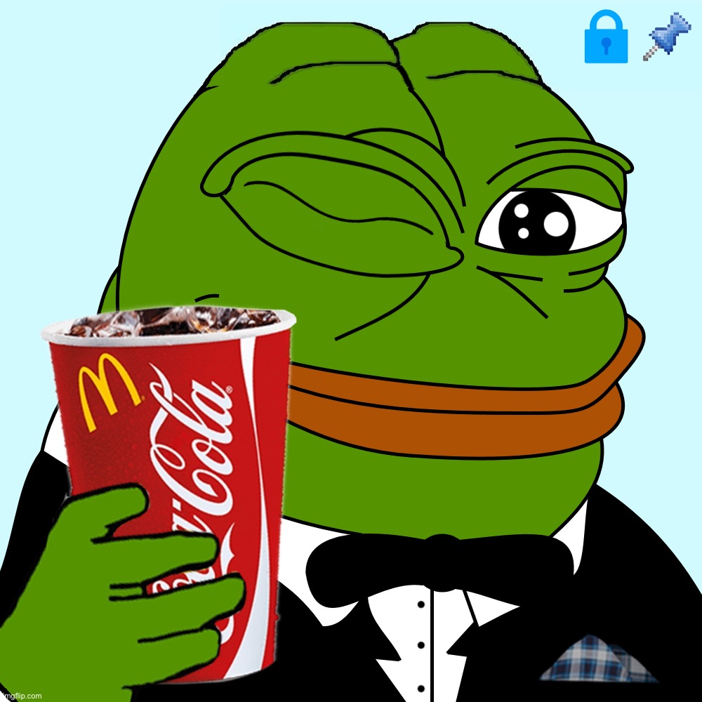 Pepe coca-cola | image tagged in pepe coca-cola | made w/ Imgflip meme maker