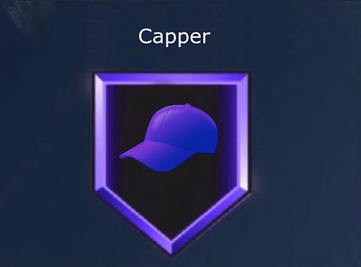 Hall of Fame Capper Badge Blank Meme Template