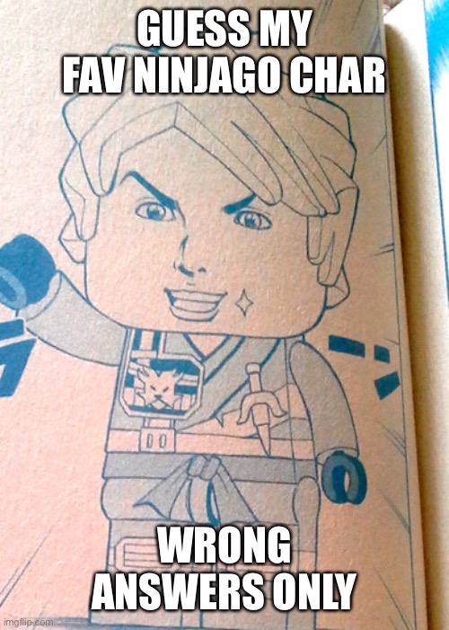 Jojo Lloyd | GUESS MY FAV NINJAGO CHAR; WRONG ANSWERS ONLY | image tagged in jojo lloyd | made w/ Imgflip meme maker
