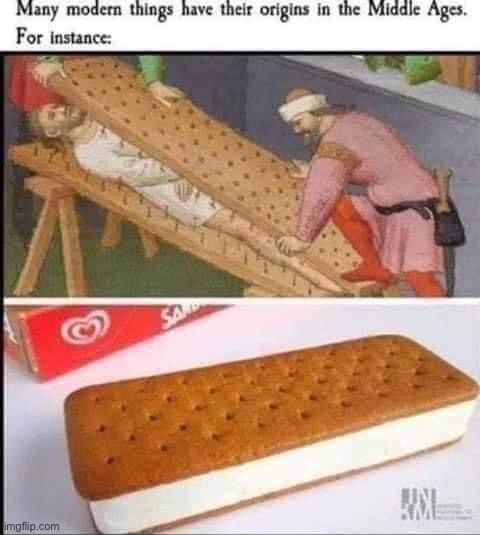 u wot | image tagged in ice cream sandwich,ice cream,repost,middle ages,historical meme | made w/ Imgflip meme maker