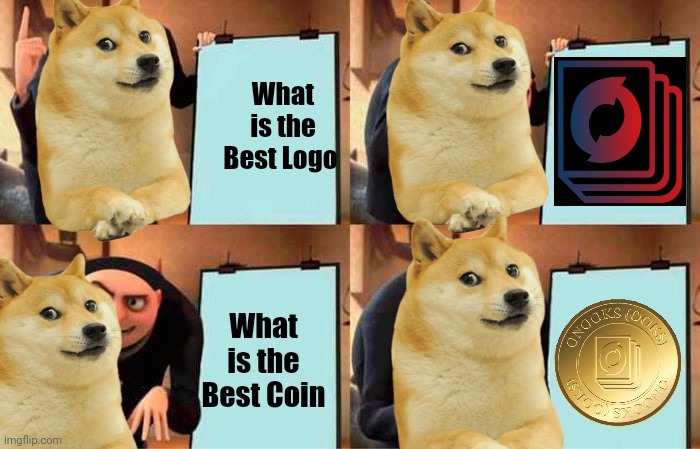Onooks is a unique link in the world of cryptocurrency. | What is the Best Logo; What is the Best Coin | image tagged in onooks,ooks,bitcoin,ethereum,uniswap,cryptocurrency | made w/ Imgflip meme maker