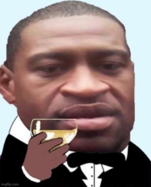 George Floyd cheers | image tagged in george floyd cheers | made w/ Imgflip meme maker