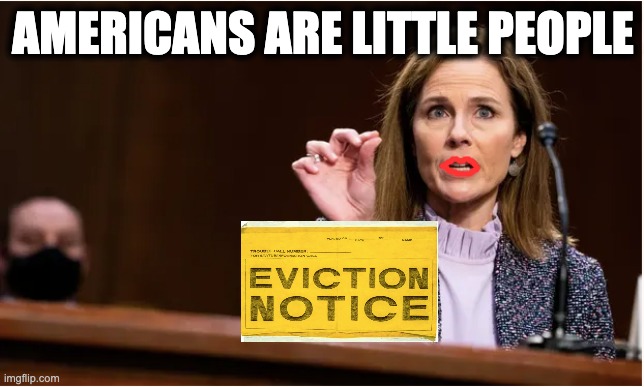 AMERICANS ARE LITTLE PEOPLE | image tagged in memes,gop,scotus,eviction,shadow docket,oligarchy | made w/ Imgflip meme maker