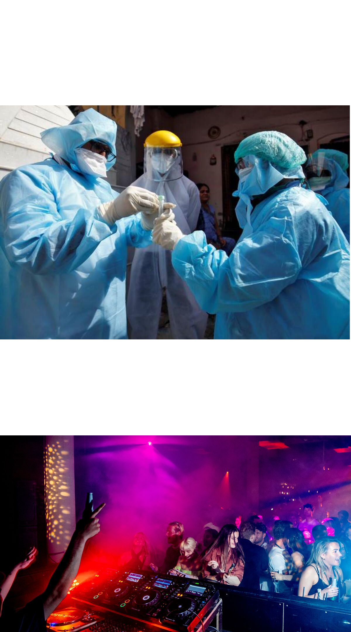 Covid Lockdown vs Party Blank Meme Template