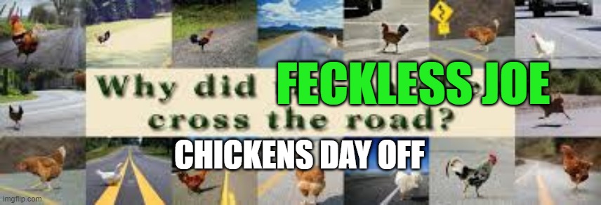 The world now sees the real and weak Joe Biden | FECKLESS JOE; CHICKENS DAY OFF | image tagged in sad joe biden,weakness,biden,democrats | made w/ Imgflip meme maker