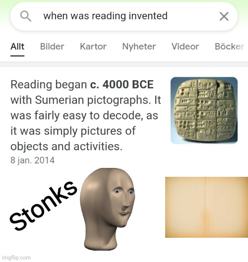 Time to read | Stonks | made w/ Imgflip meme maker