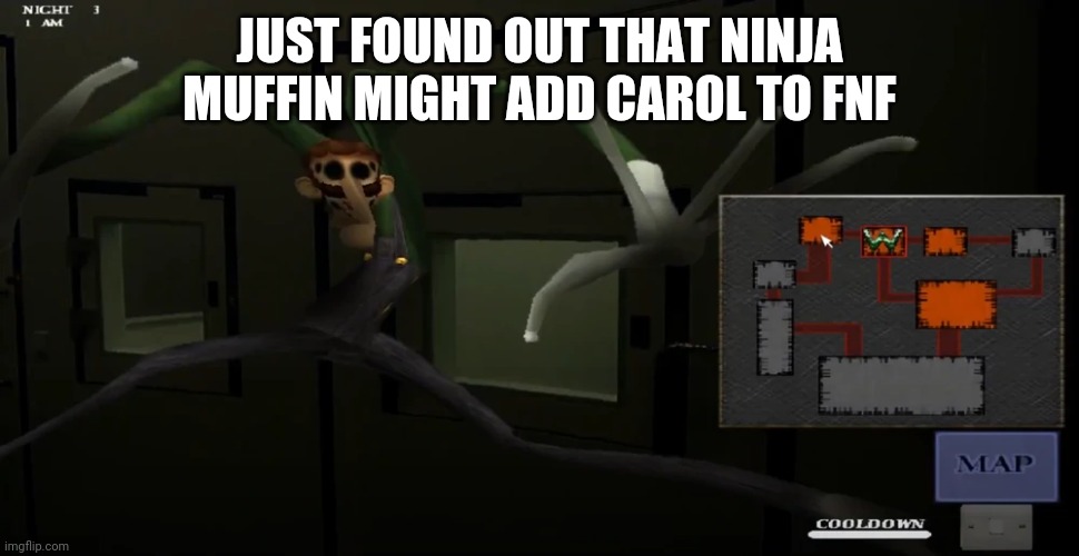 happy | JUST FOUND OUT THAT NINJA MUFFIN MIGHT ADD CAROL TO FNF | image tagged in happy | made w/ Imgflip meme maker